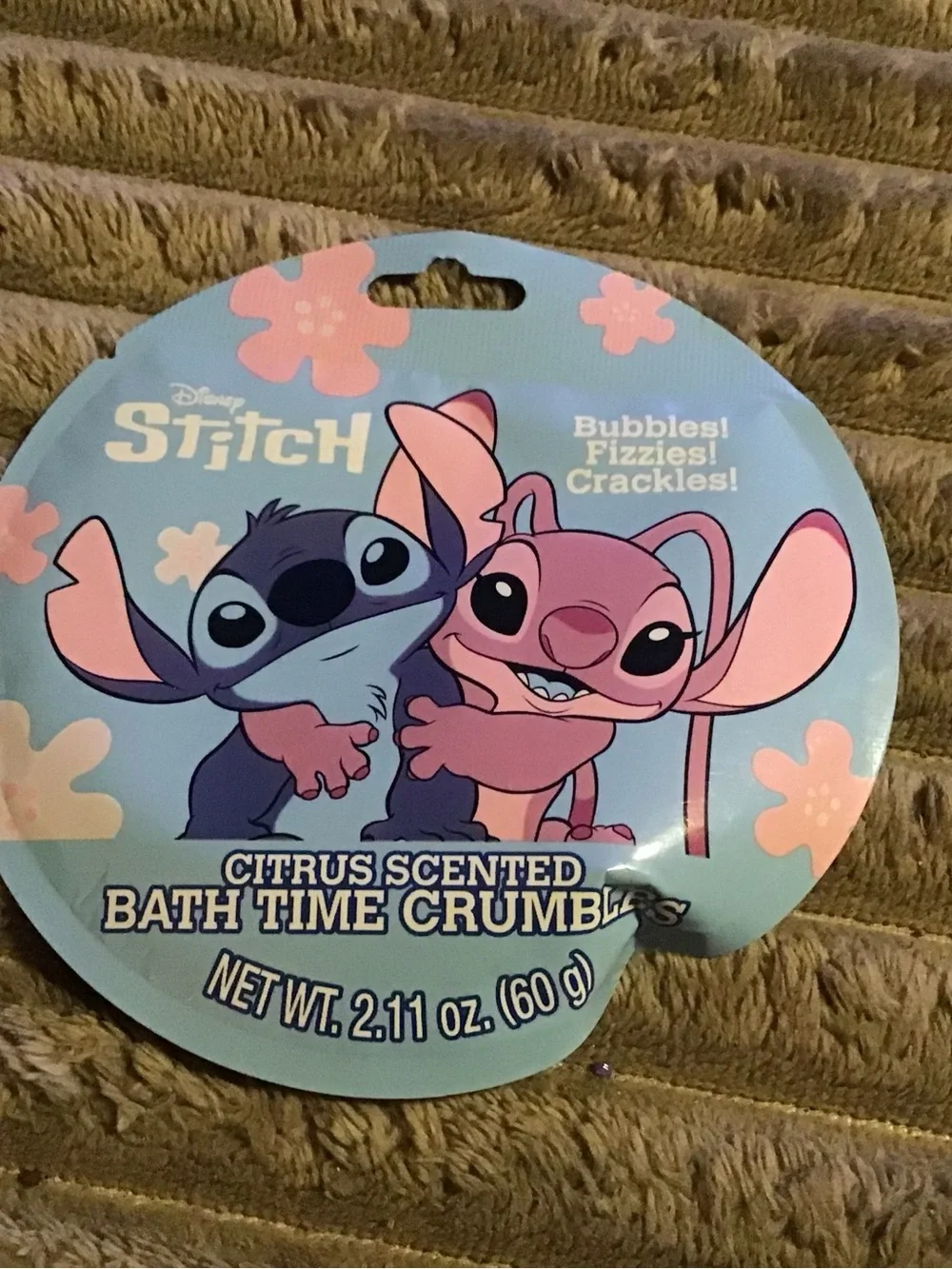 Disney Stitch Pink and Blue Citrus Bath Time Crumbs Pack